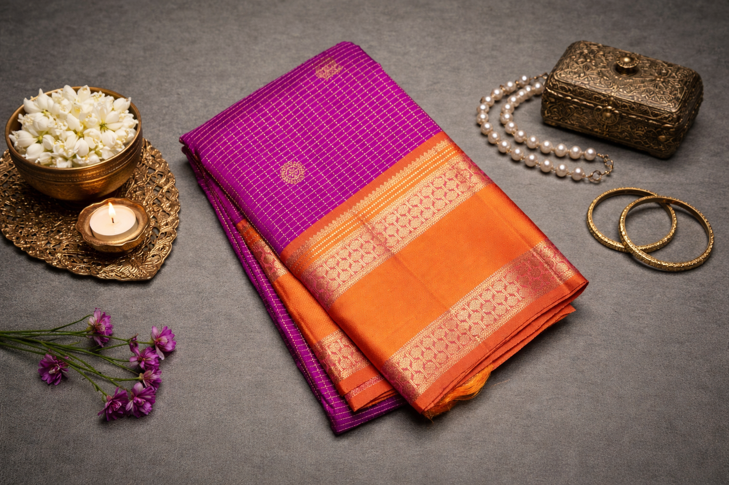 Elegant Pink Silk Saree with Designer Zari Border